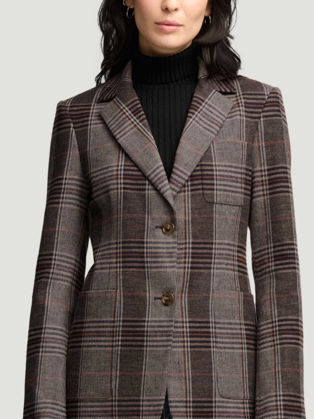 Argent Weekend Blazer in Color: Coffee/Beige